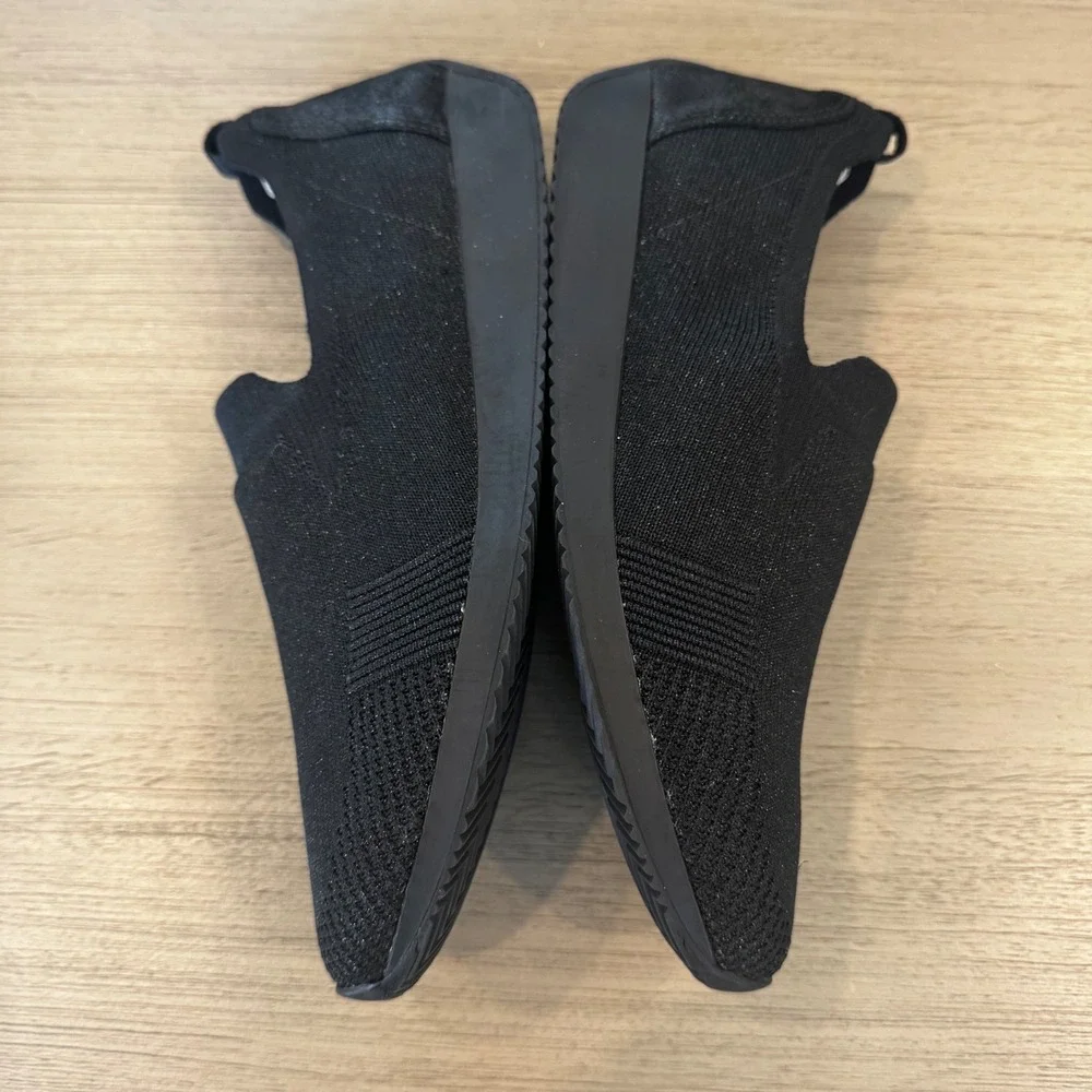 Ara Leena Fusion Women 9.5 UK6 Black Knit Slip On Comfort Sneaker Comfort Casual